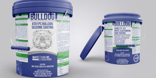 Package label design for Palmer Asphalt Company by Remeoner Design Professional