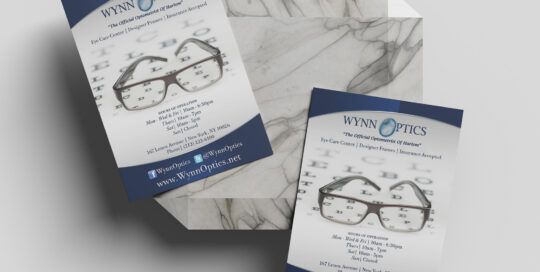 flyer design for Wynn Optics